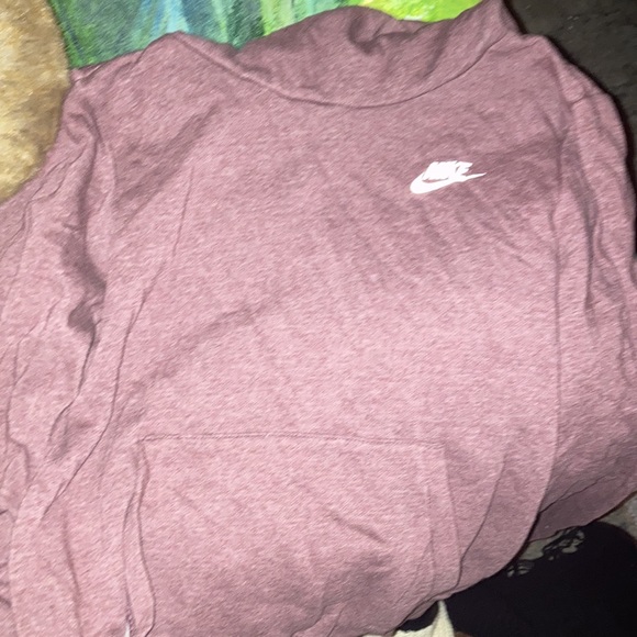 NIKE woman’s maroon turtleneck hoodie - Picture 2 of 2